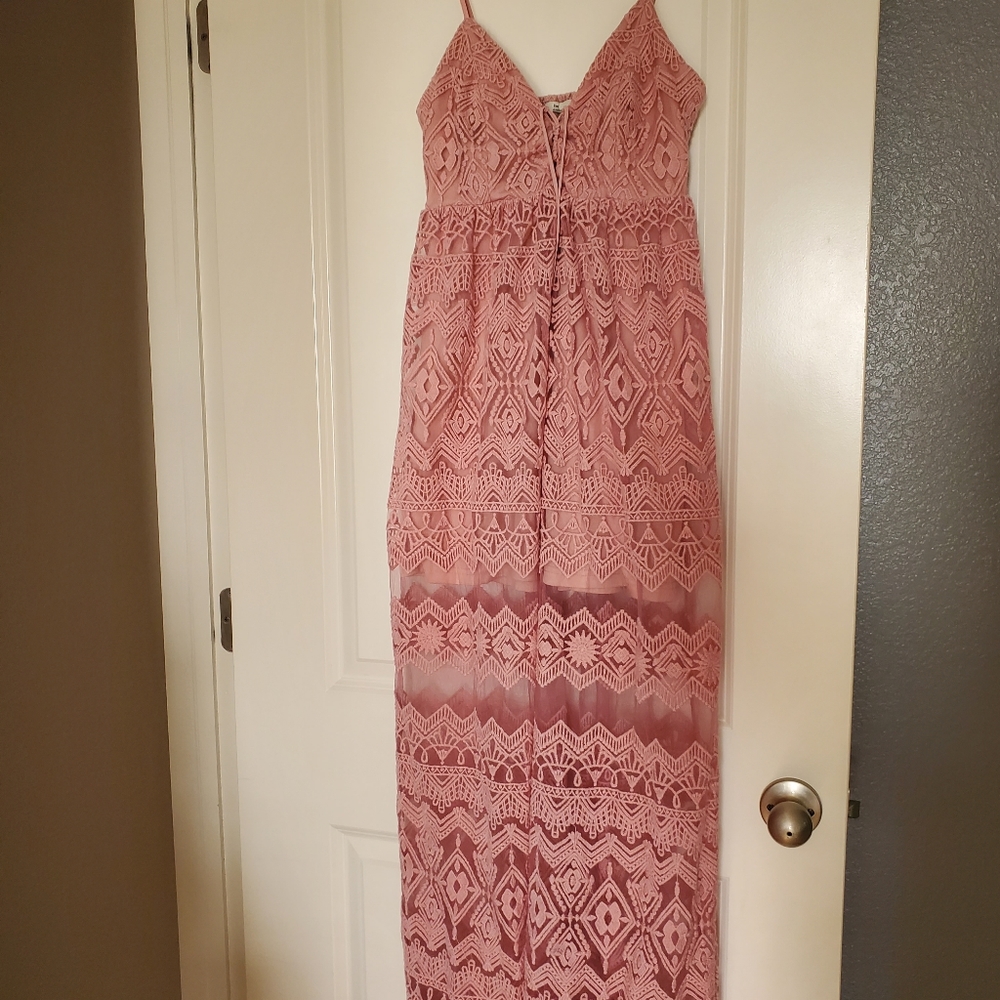 The Clothing Company Maxi Sheer Dress Small